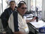 Dux2003_033 - Brian Emmenis and Scully Levin giving commentary on the SAA 747 at Duxford