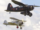 FL2007_096 - Lysander and Gloster Gladiator in formation